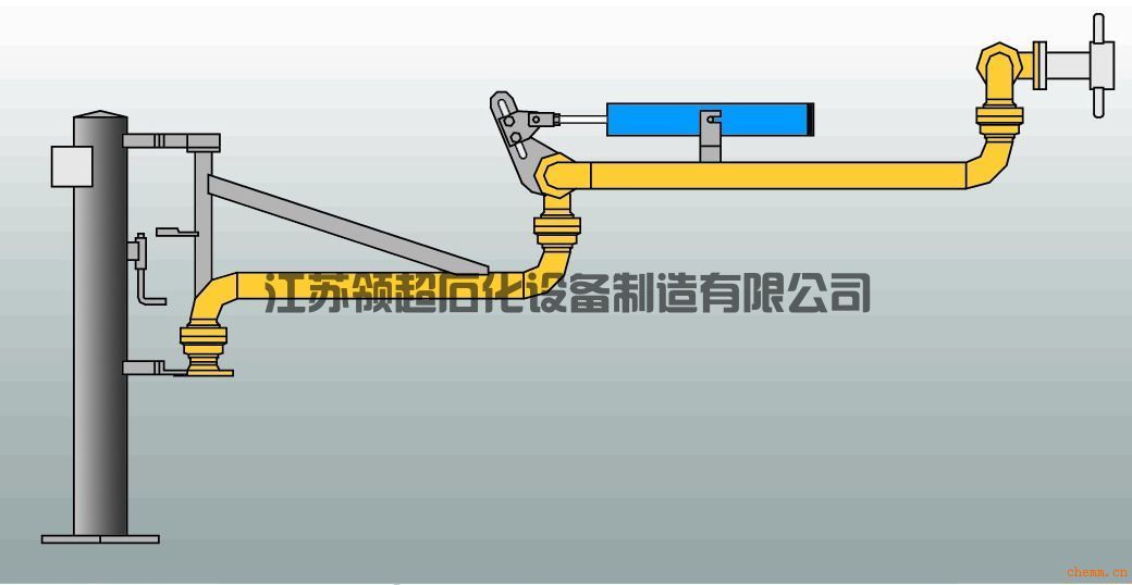 新疆輪臺(tái)客戶定制采購的AL2503底部裝卸鶴管，已發(fā)往使用現(xiàn)場(chǎng)(1)
