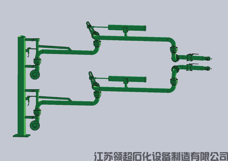 陜西西安客戶定制采購(gòu)的一批AL2543汽車底部密閉裝卸鶴管（底部裝卸臂）已通過(guò)物流發(fā)往使用現(xiàn)場(chǎng)(1)